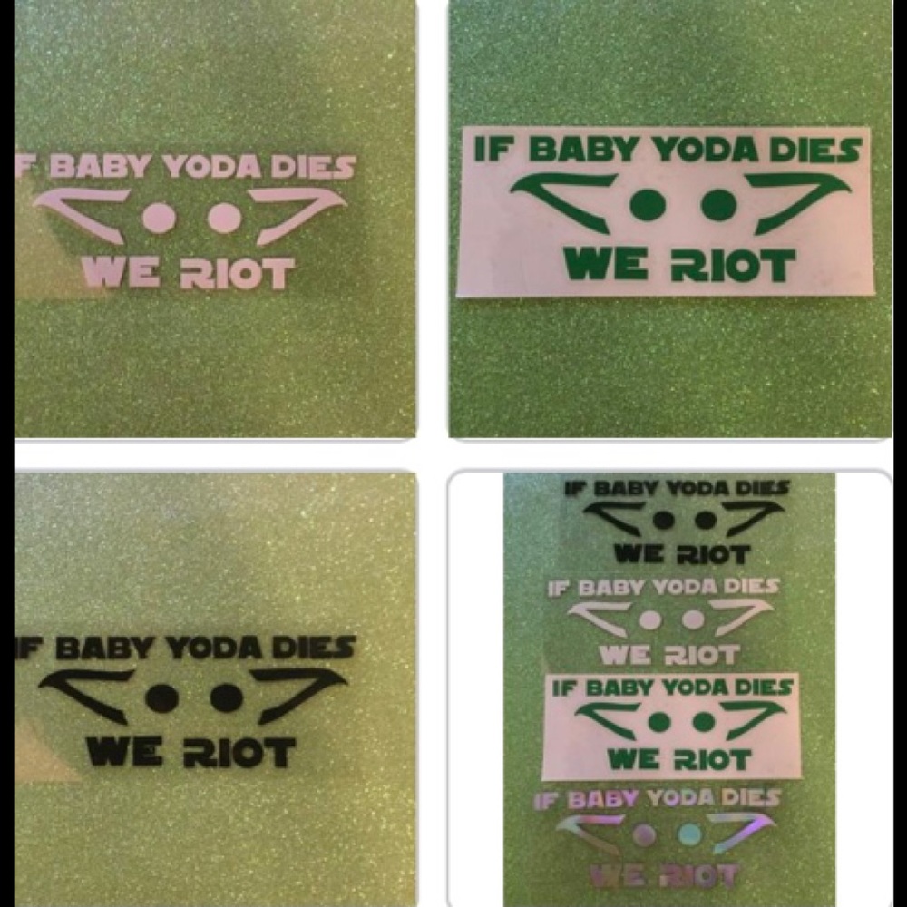 If Baby Yoda Dies We Riot Bumper Stickers
